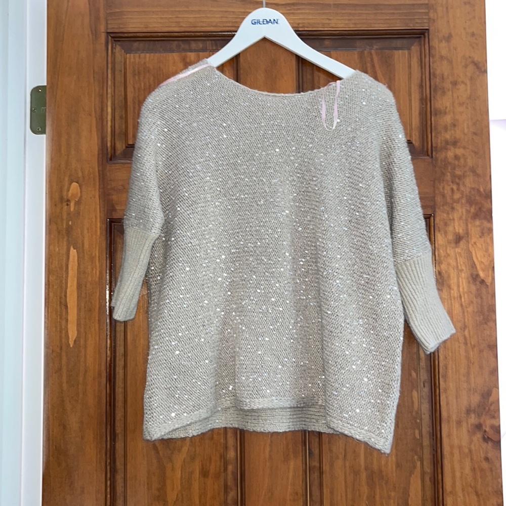 Forever 21 (Contemporary) Sparkly Beige Sweater -XS